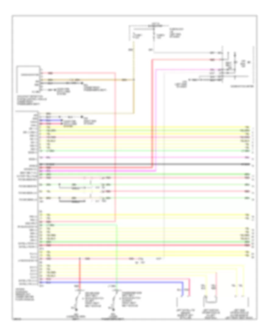 Supplemental Restraints Wiring Diagram 1 of 2 for Nissan Juke S 2011