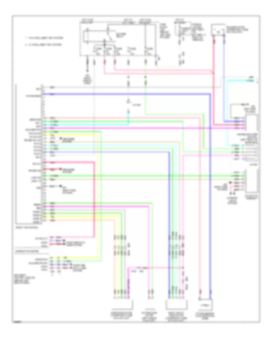Manual AC Wiring Diagram (1 of 2) for Nissan Sentra FE+SV 2013