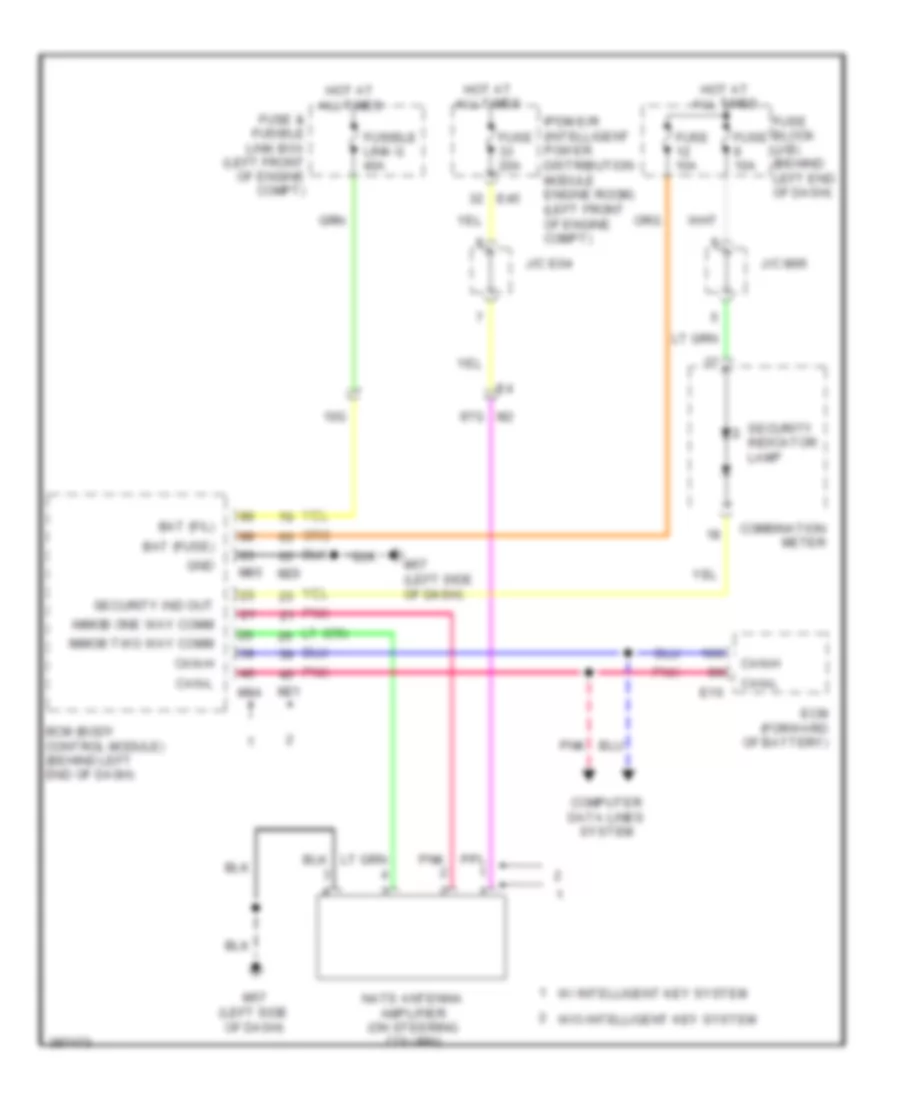 Immobilizer Wiring Diagram for Nissan Sentra FE SV 2013