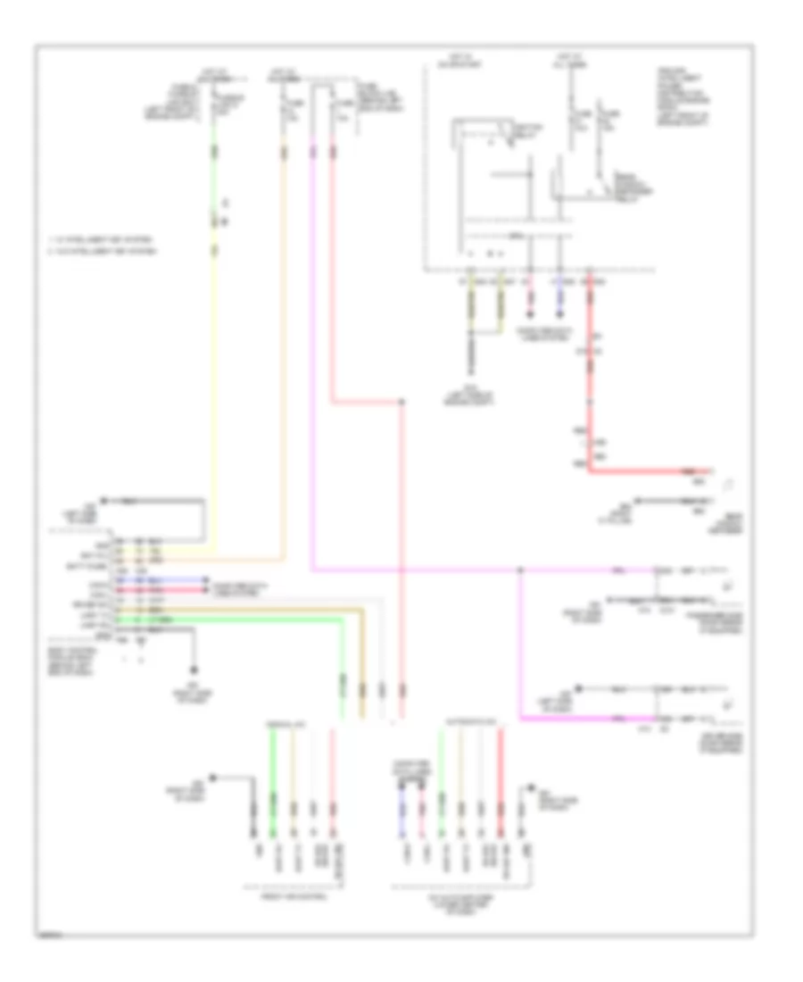 Defoggers Wiring Diagram for Nissan Sentra FE+SV 2013