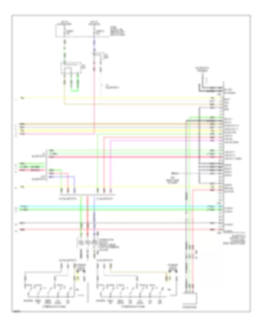 Radio Wiring Diagram Base 2 of 2 for Nissan Sentra FE SV 2013