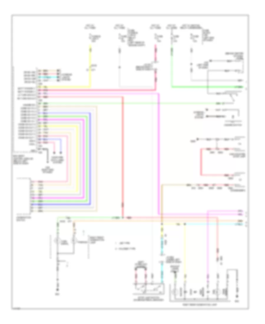 Exterior Lamps Wiring Diagram (1 of 2) for Nissan Leaf S 2014