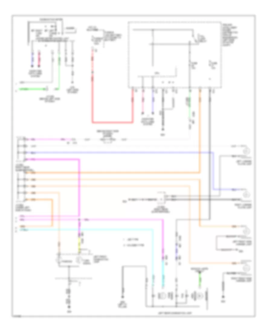 Exterior Lamps Wiring Diagram 2 of 2 for Nissan Leaf S 2014