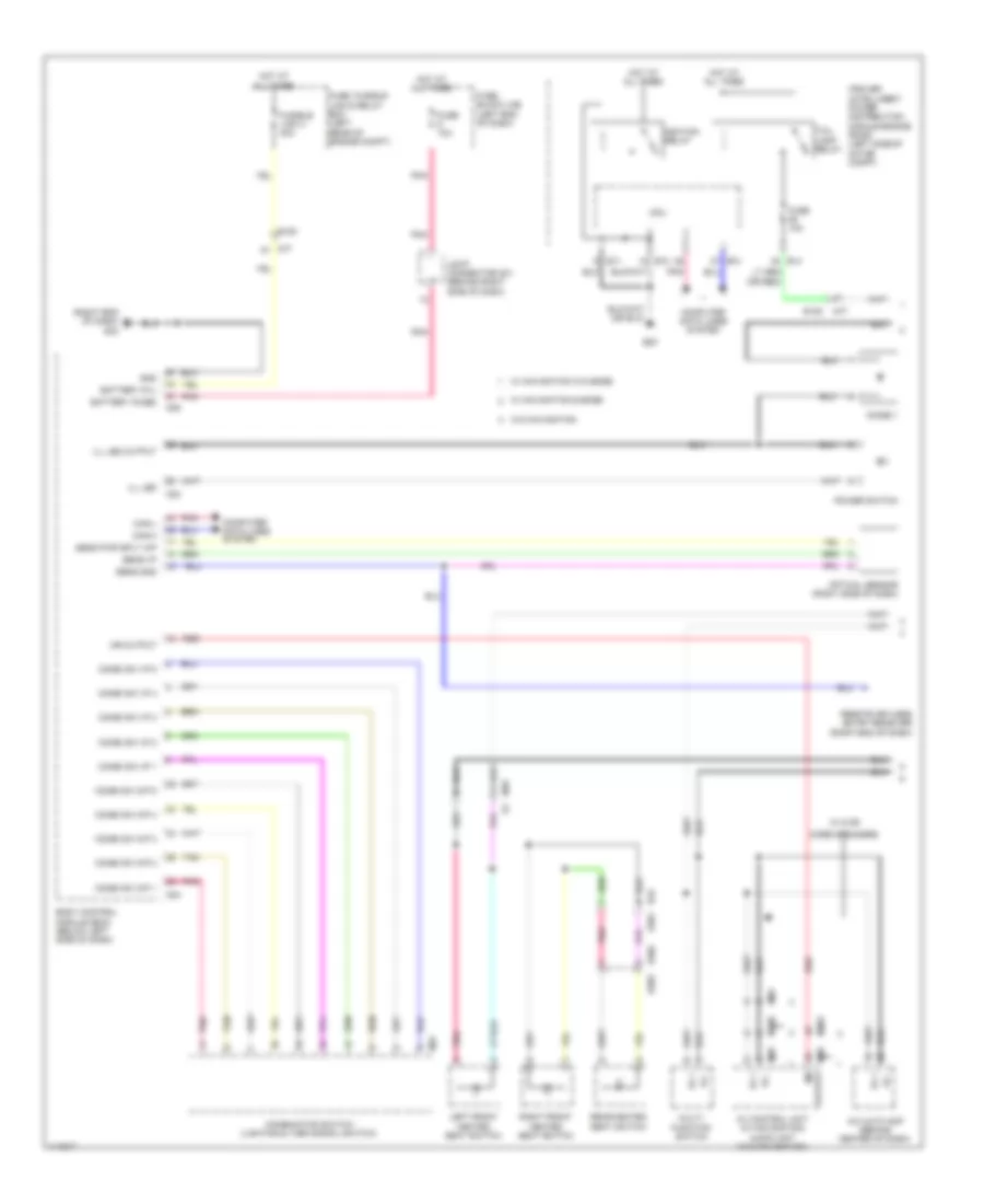 Instrument Illumination Wiring Diagram (1 of 2) for Nissan Leaf S 2014