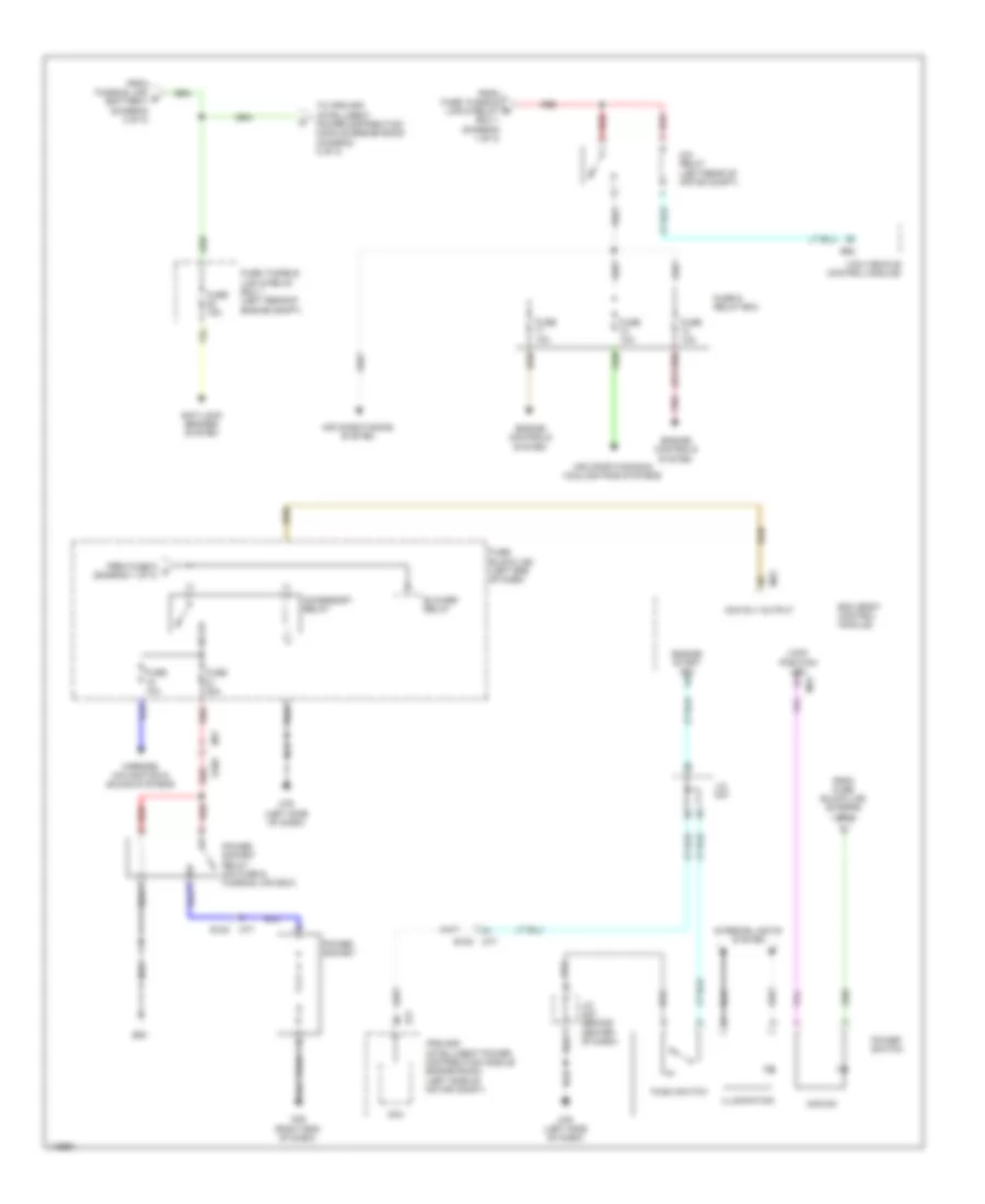 Power Distribution Wiring Diagram (2 of 3) for Nissan Leaf S 2014