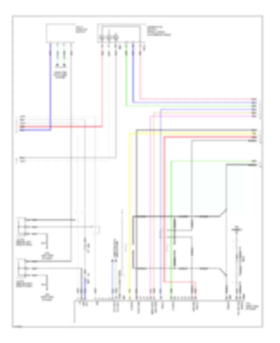 Base Radio Wiring Diagram, with Navigation (2 of 3) for Nissan Leaf S 2014
