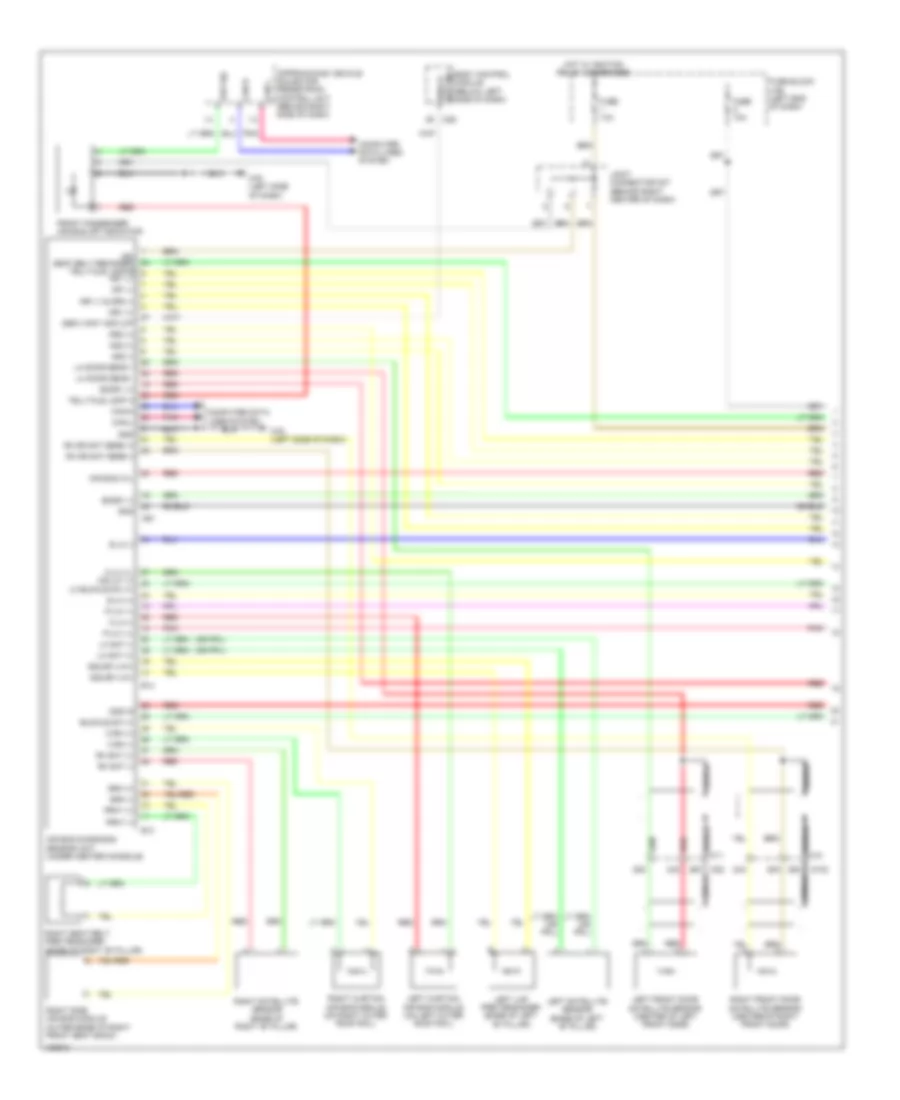 Supplemental Restraints Wiring Diagram 1 of 2 for Nissan Leaf S 2014