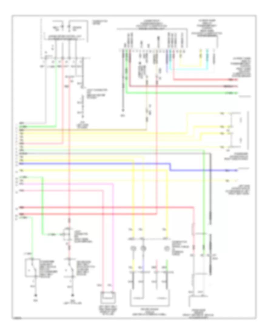 Supplemental Restraints Wiring Diagram (2 of 2) for Nissan Leaf S 2014