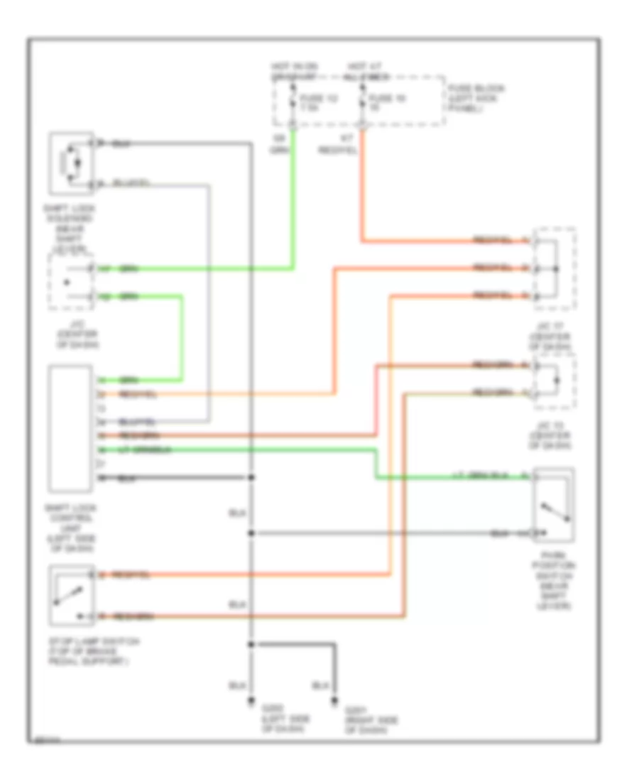 Shift Interlock Wiring Diagram for Nissan Maxima GLE 1995