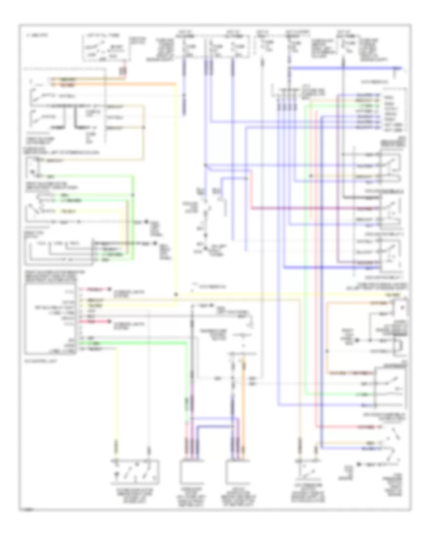 Manual AC Wiring Diagram (1 of 2) for Nissan Quest GLE 1999