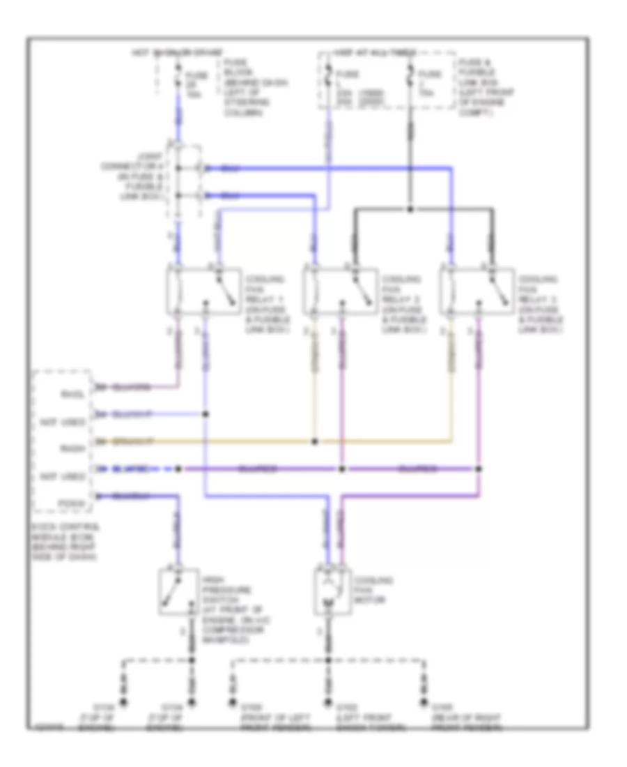 Cooling Fan Wiring Diagram for Nissan Quest GLE 1999