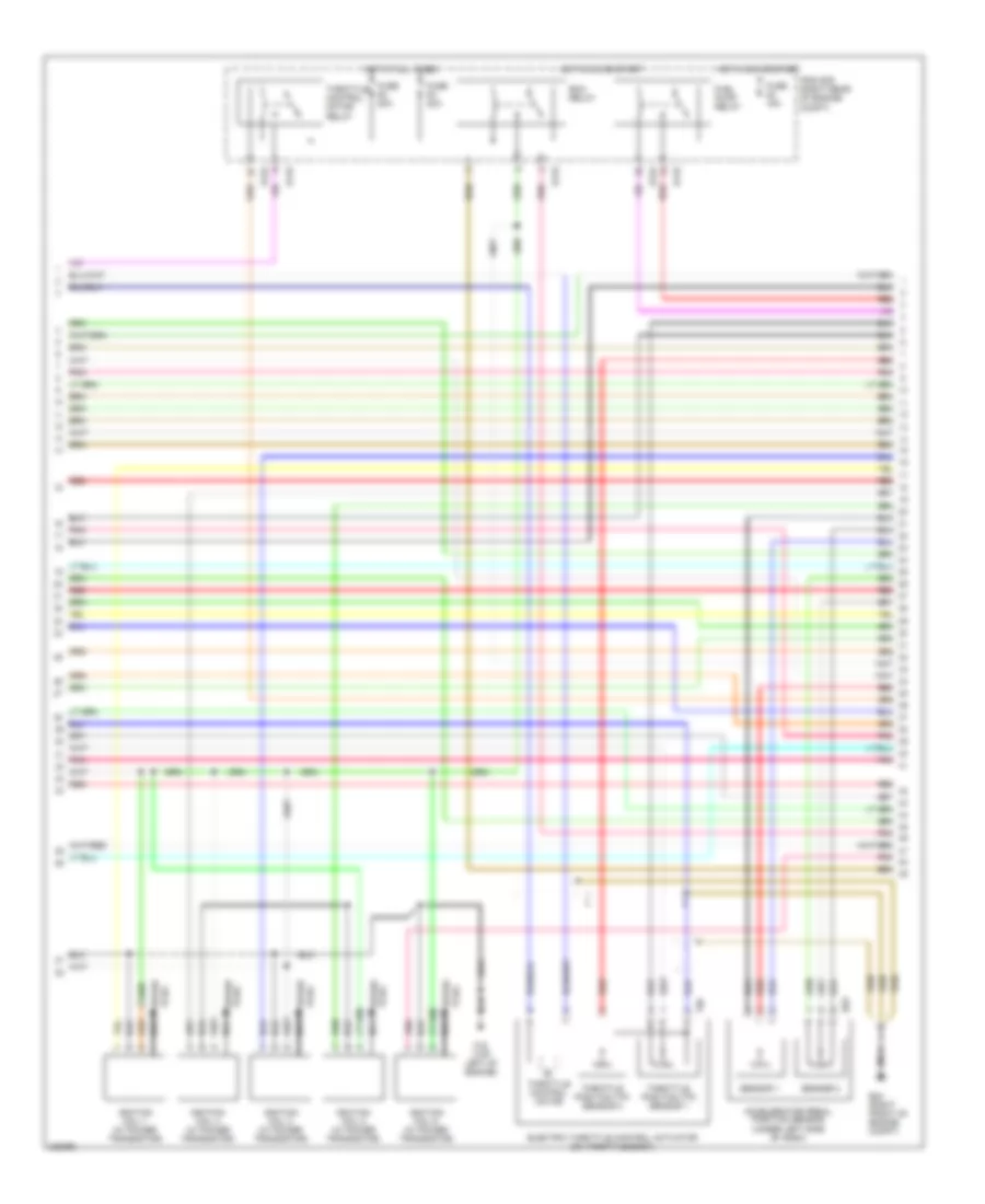 4.0L, Engine Performance Wiring Diagram (2 of 4) for Nissan Xterra Off Road 2006