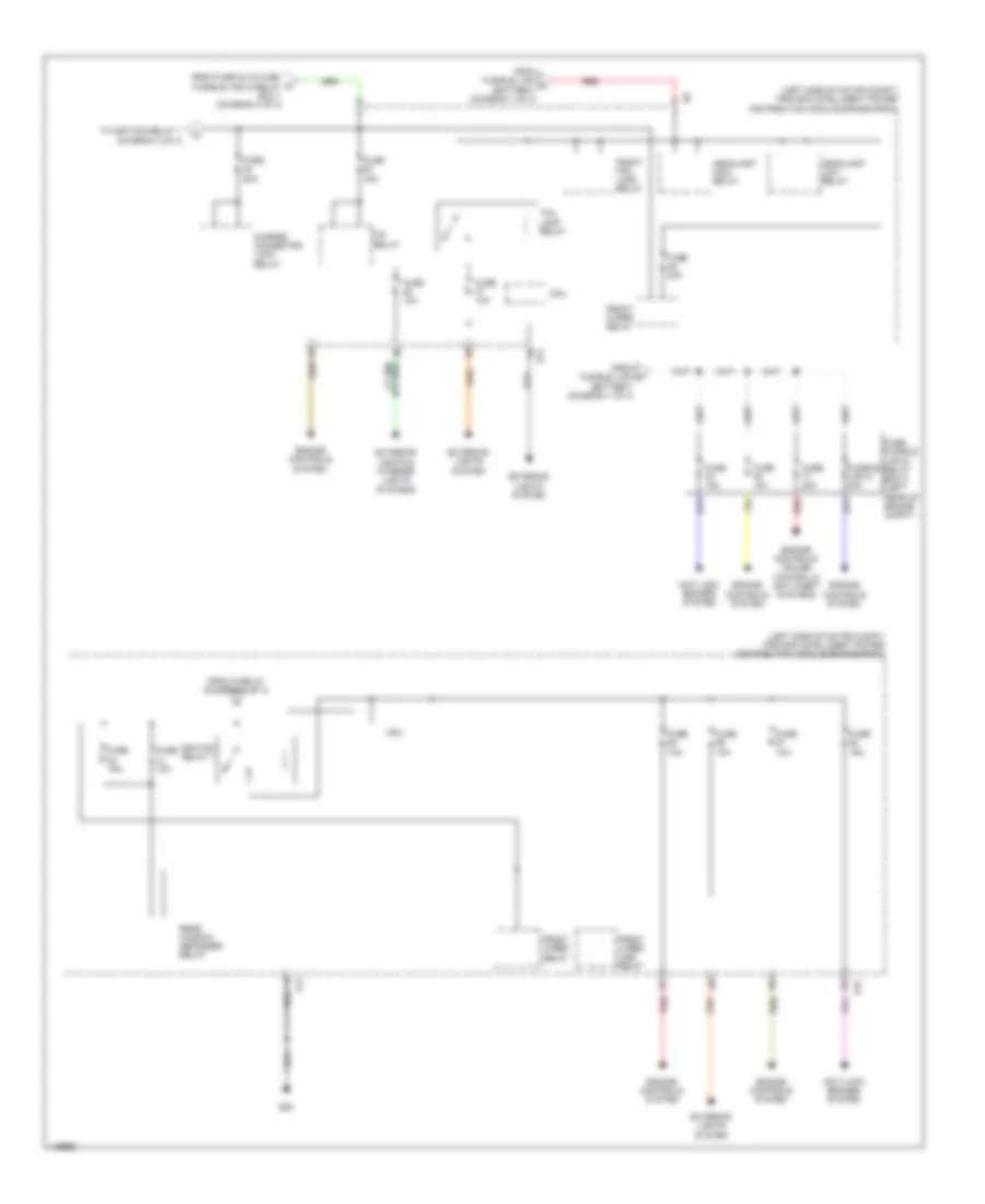 Power Distribution Wiring Diagram 3 of 3 for Nissan Leaf SL 2014