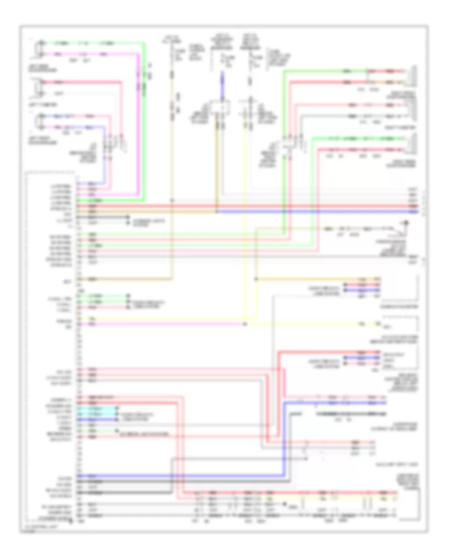 Base Radio Wiring Diagram with Navigation 1 of 3 for Nissan Leaf SL 2014