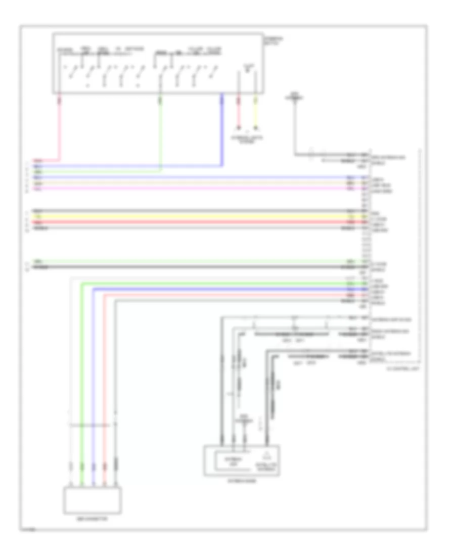 Base Radio Wiring Diagram, with Navigation (3 of 3) for Nissan Leaf SL 2014