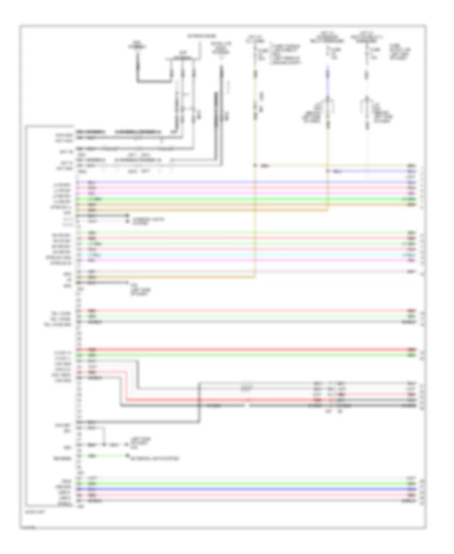 Base Radio Wiring Diagram, without Navigation (1 of 3) for Nissan Leaf SL 2014