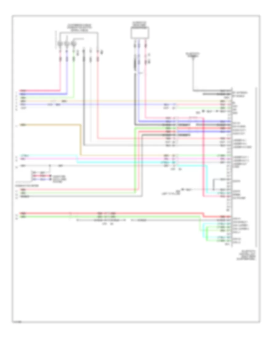 Base Radio Wiring Diagram, without Navigation (3 of 3) for Nissan Leaf SL 2014