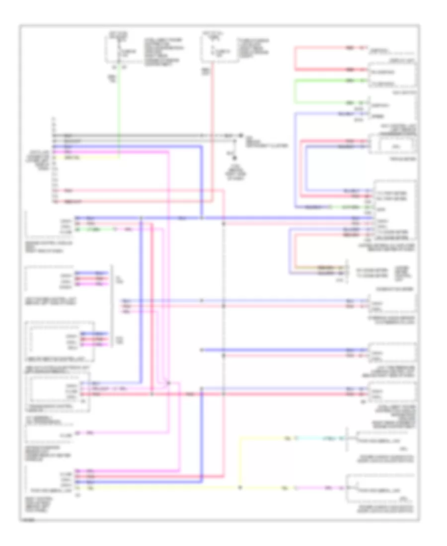 Computer Data Lines Wiring Diagram for Nissan 350Z 2004