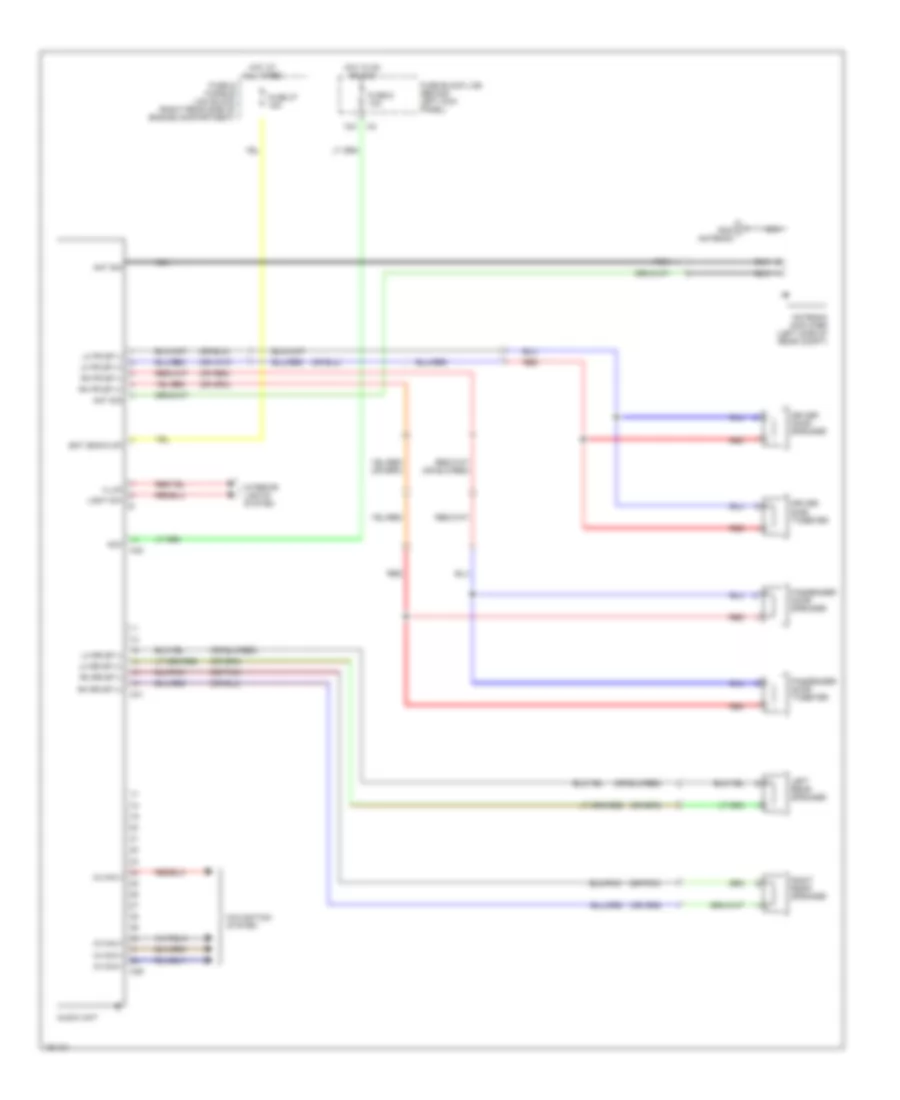 Radio Wiring Diagram Except Bose for Nissan 350Z 2004