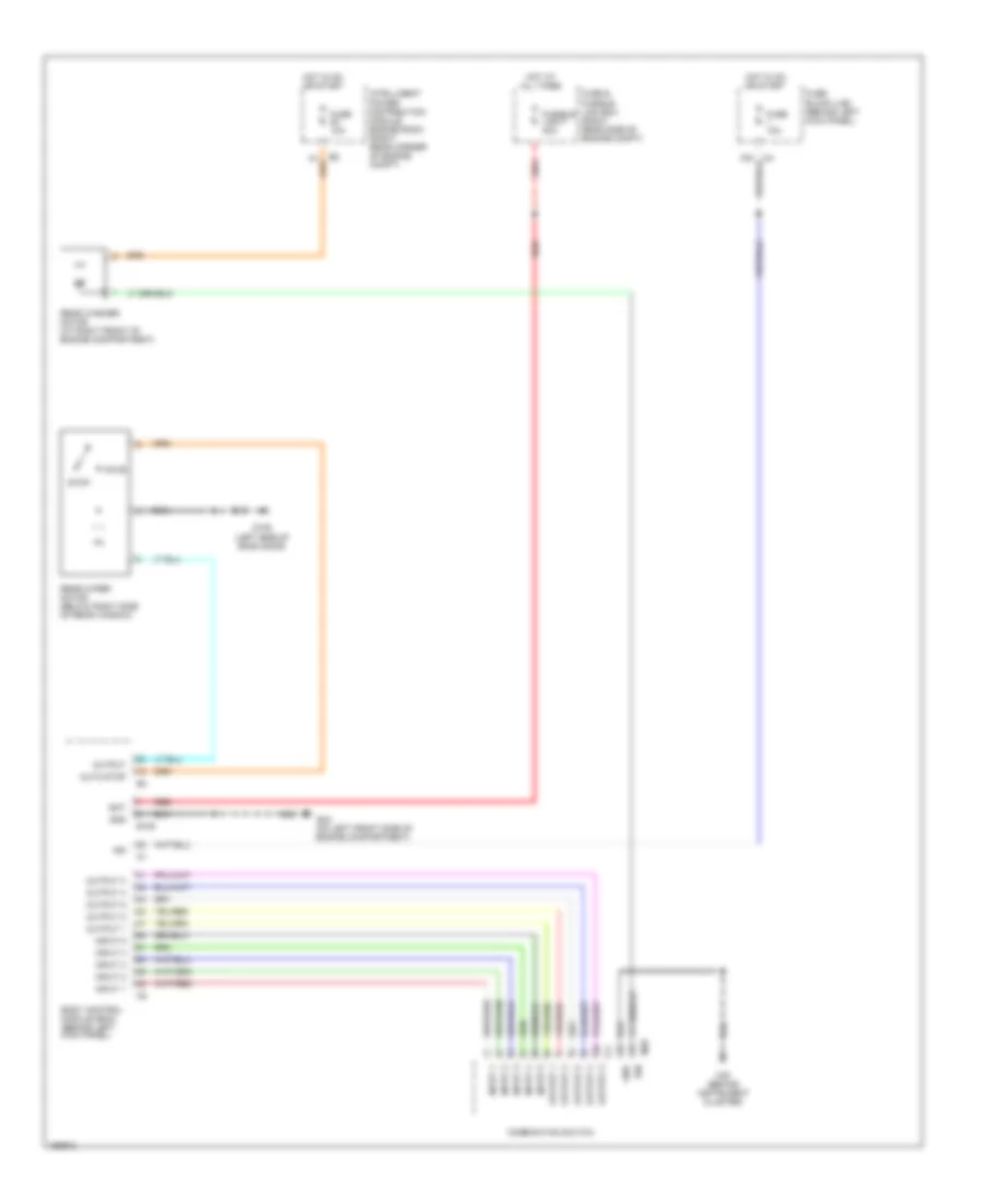 Электросхема заднего стеклоочистителя дворника и омывателя для Nissan 350Z 2004