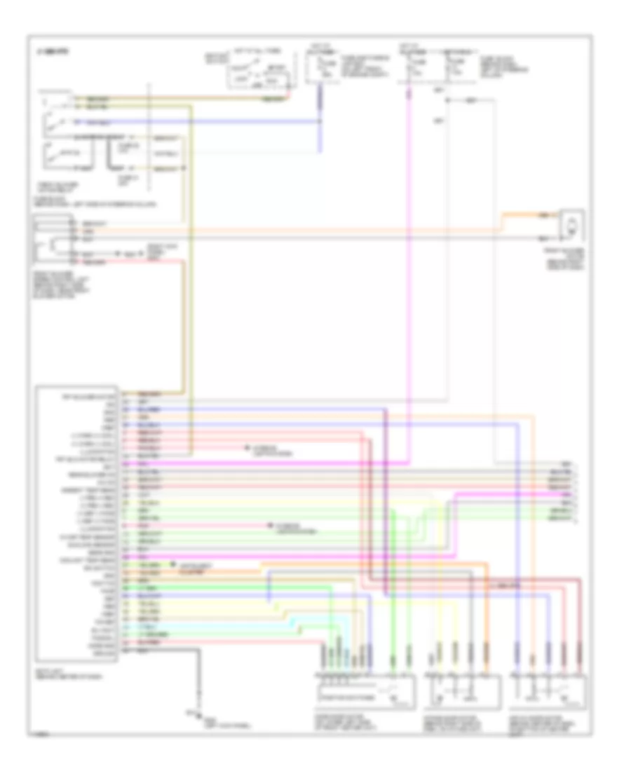 Automatic A C Wiring Diagram 1 of 2 for Nissan Quest GXE 1999