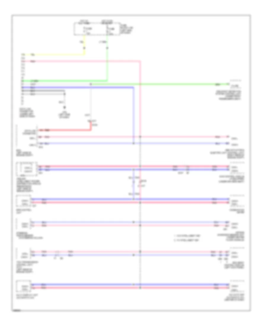 Computer Data Lines Wiring Diagram for Nissan Juke SV 2011