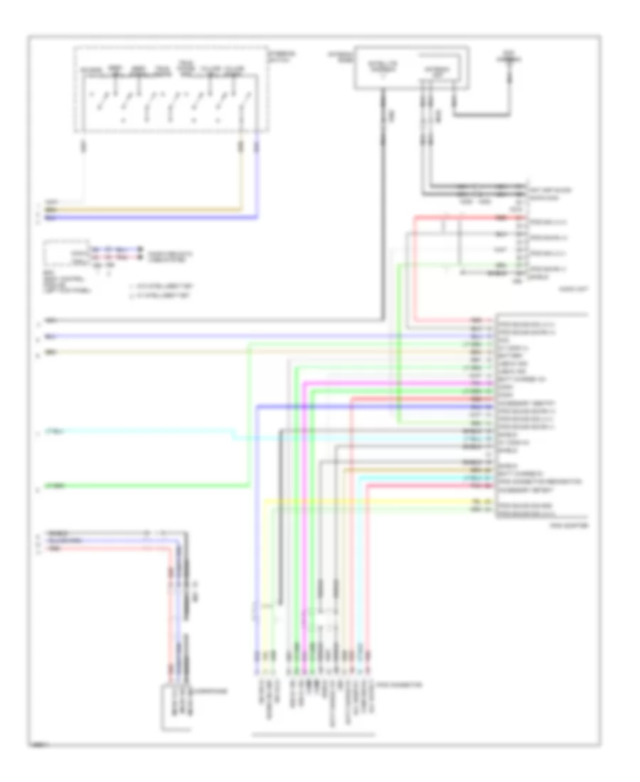 Radio Wiring Diagram, without Navigation (3 of 3) for Nissan Juke SV 2011