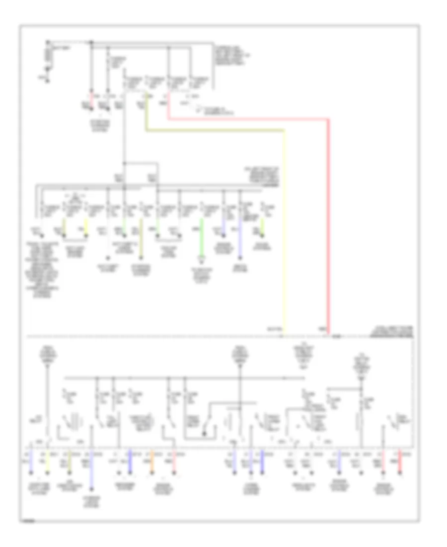 Power Distribution Wiring Diagram 1 of 2 for Nissan Altima 2004