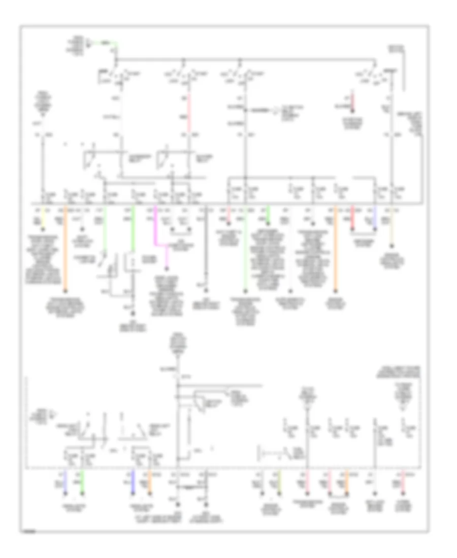 Power Distribution Wiring Diagram (2 of 2) for Nissan Altima 2004