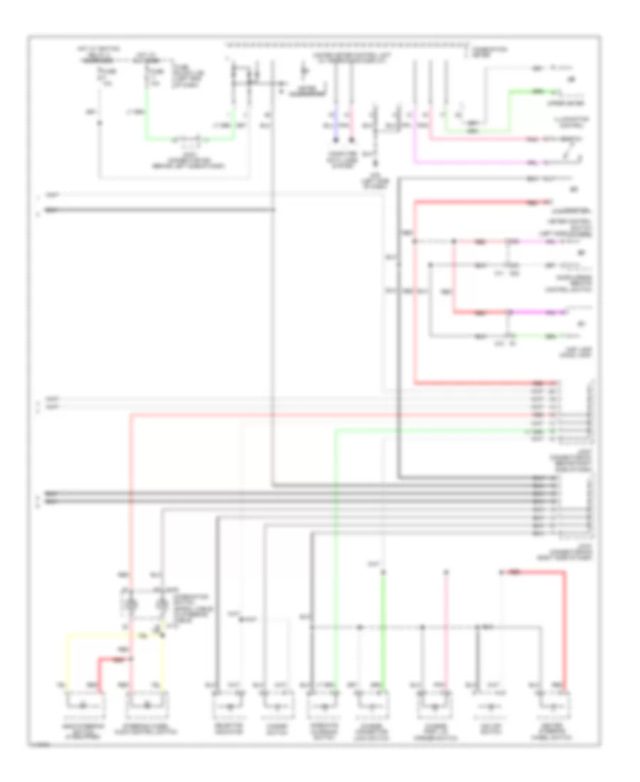 Instrument Illumination Wiring Diagram 2 of 2 for Nissan Leaf SV 2014