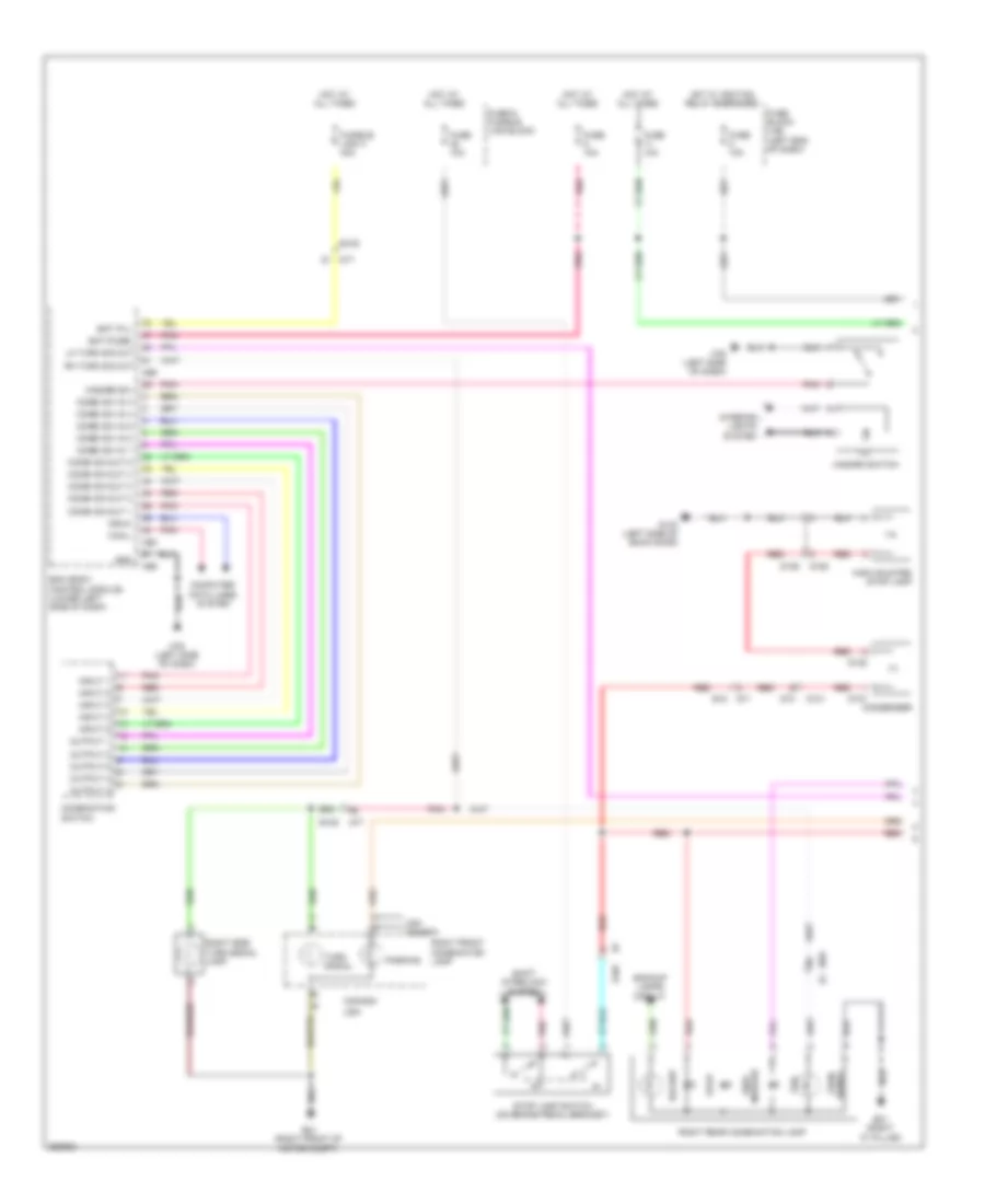 Exterior Lamps Wiring Diagram (1 of 2) for Nissan Leaf SL 2011