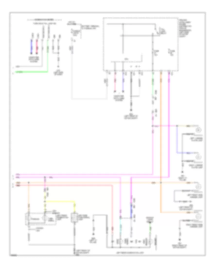 Exterior Lamps Wiring Diagram (2 of 2) for Nissan Leaf SL 2011