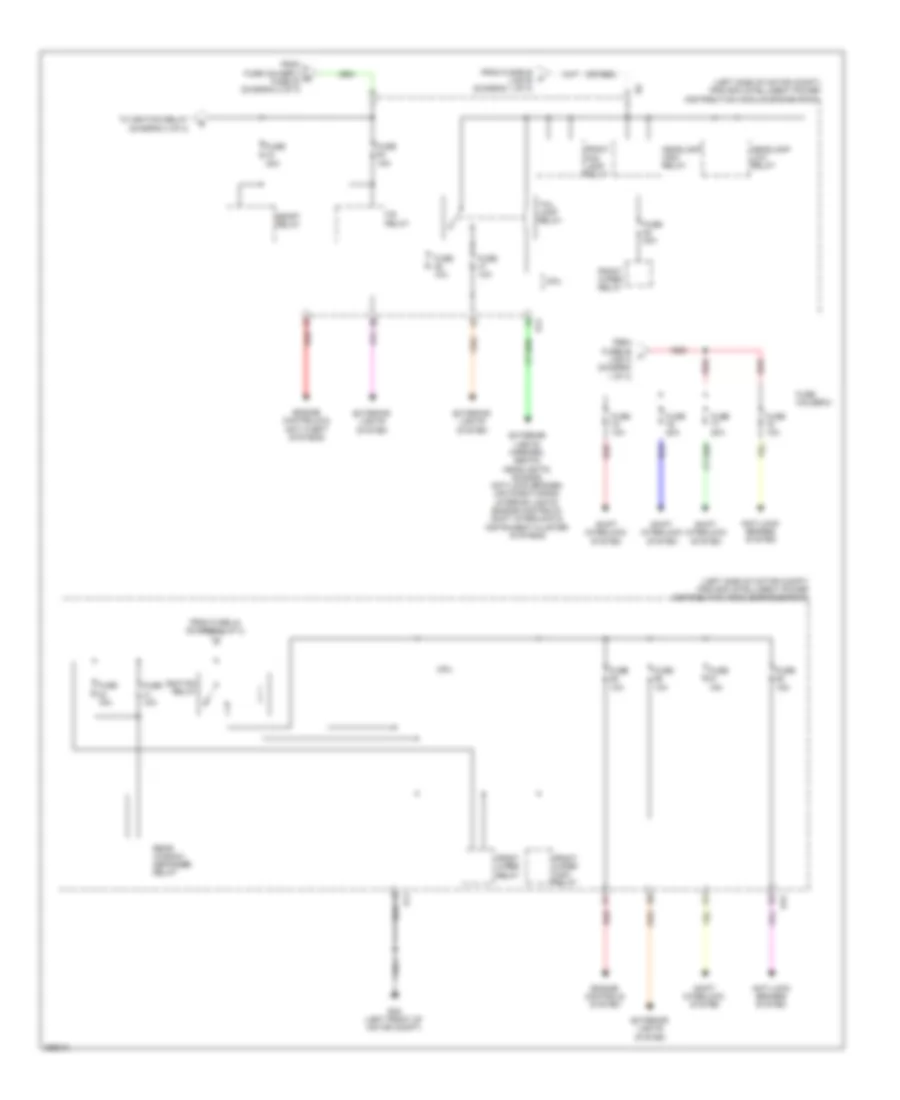 Power Distribution Wiring Diagram (3 of 3) for Nissan Leaf SL 2011