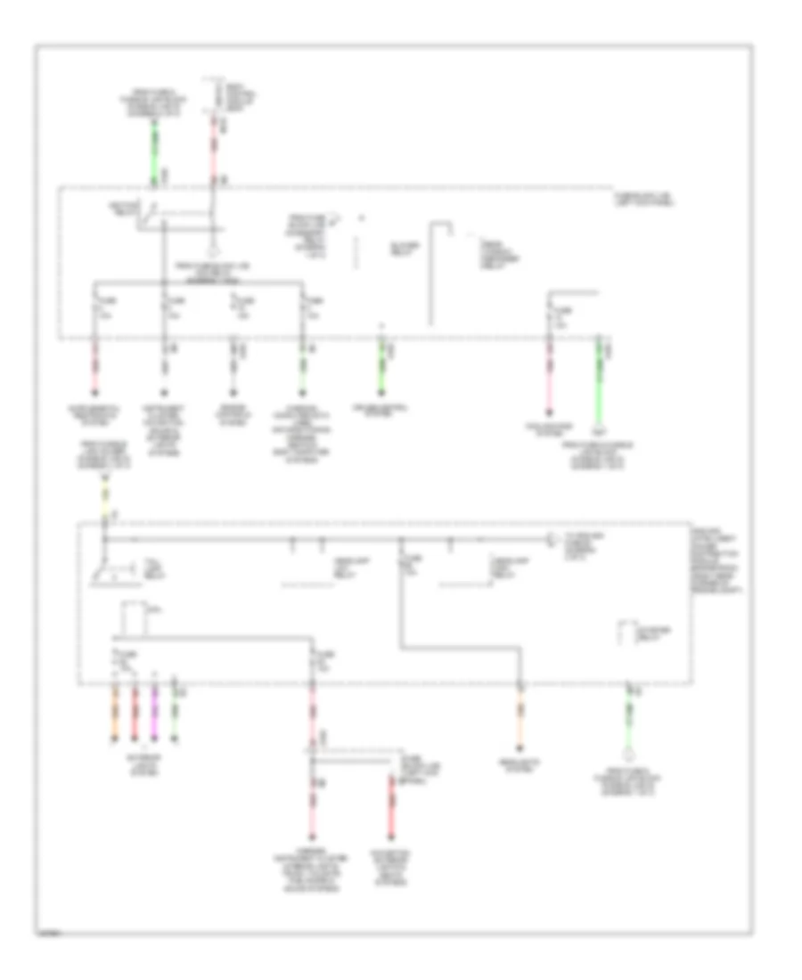 Power Distribution Wiring Diagram (2 of 3) for Nissan GT-R 2009