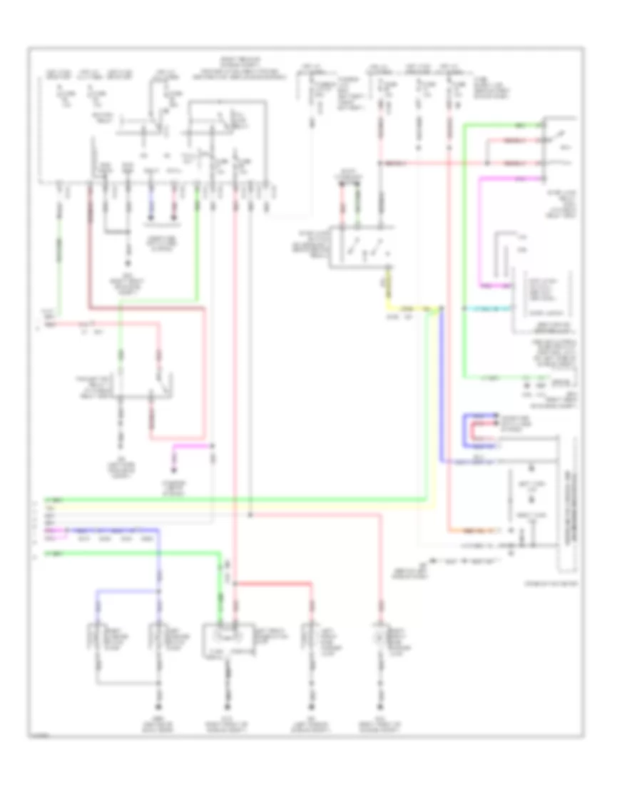 Exterior Lamps Wiring Diagram 2 of 2 for Nissan Pathfinder LE 2012