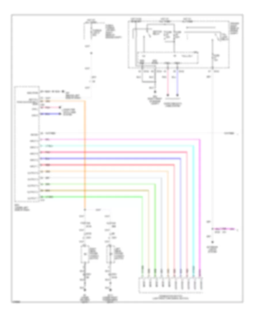 Instrument Illumination Wiring Diagram (1 of 2) for Nissan Pathfinder LE 2012
