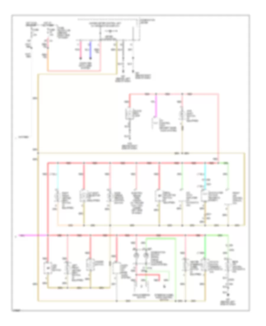 Instrument Illumination Wiring Diagram 2 of 2 for Nissan Pathfinder LE 2012