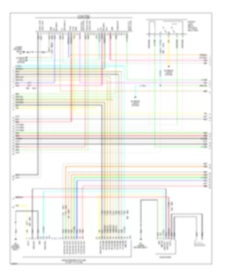 Navigation Wiring Diagram (3 of 4) for Nissan Pathfinder LE 2012