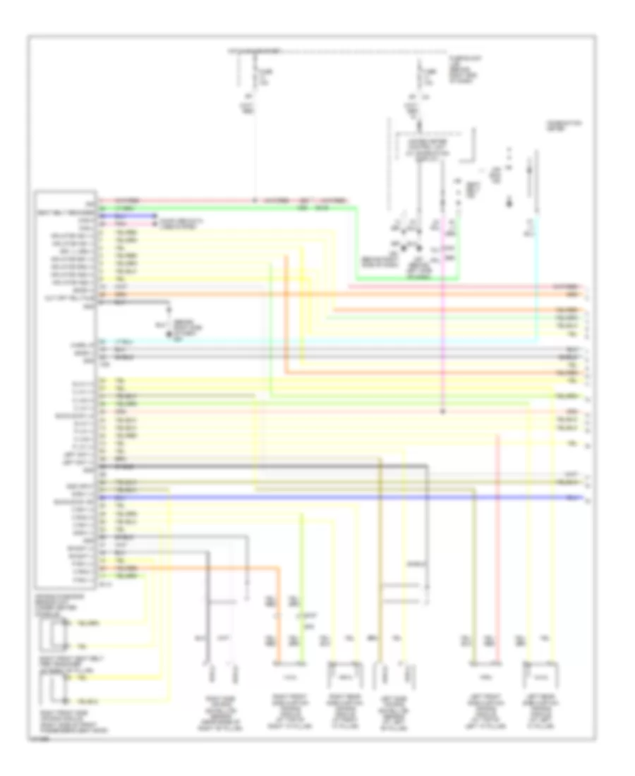 Supplemental Restraints Wiring Diagram 1 of 2 for Nissan Pathfinder LE 2012