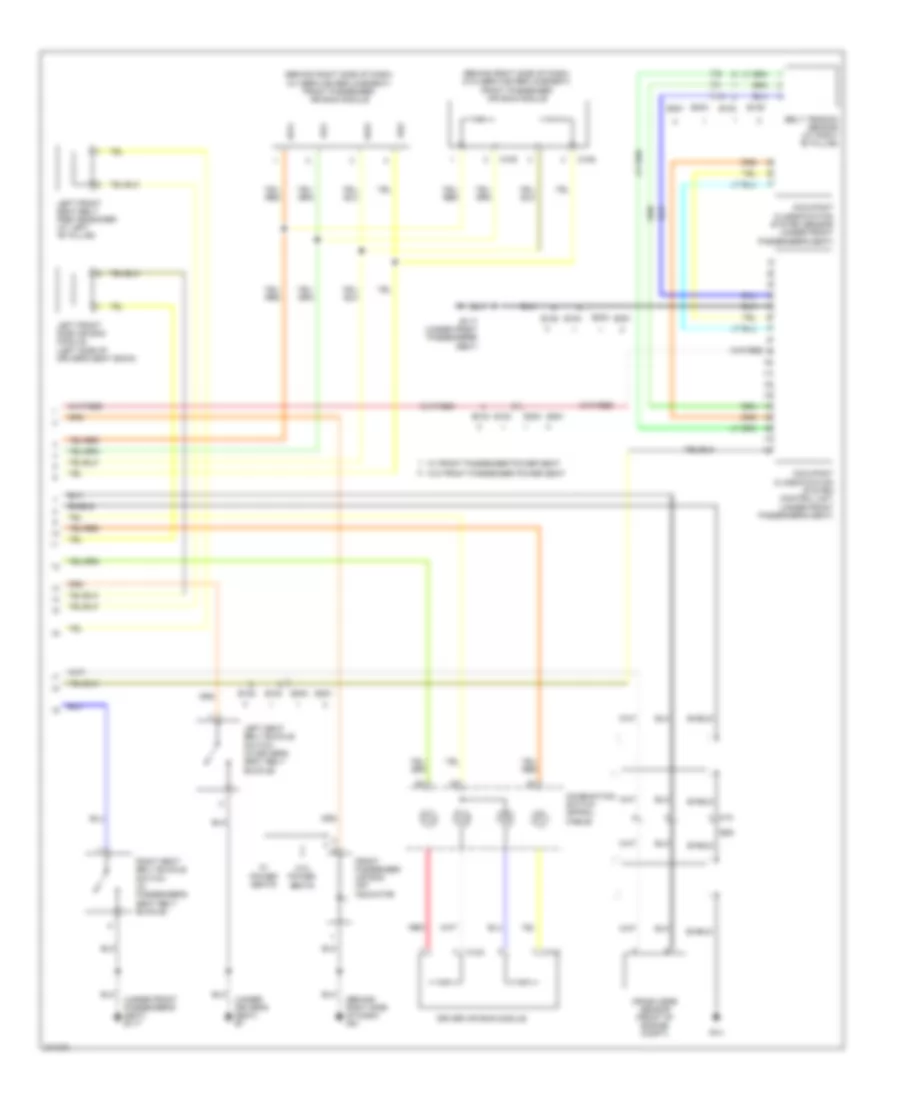 Supplemental Restraints Wiring Diagram 2 of 2 for Nissan Pathfinder LE 2012