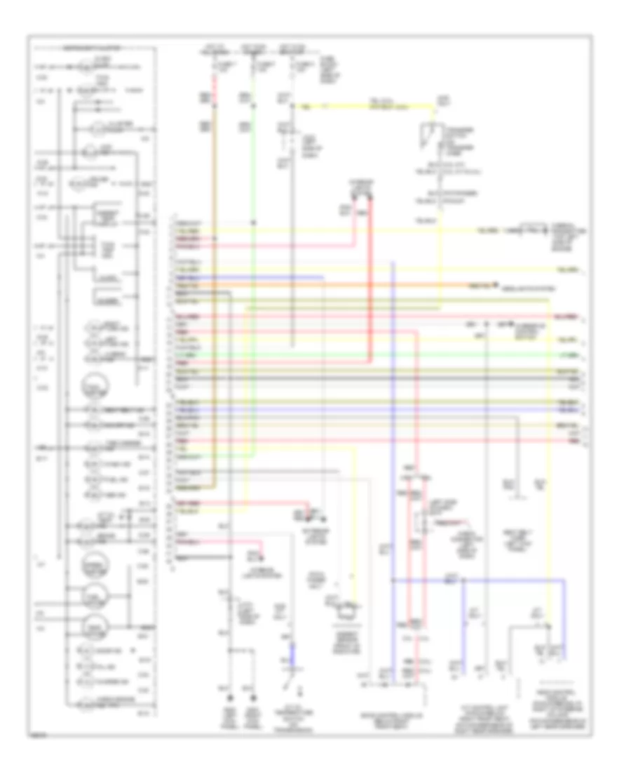 Instrument Cluster Wiring Diagram 1 of 2 for Nissan Pathfinder LE 1995