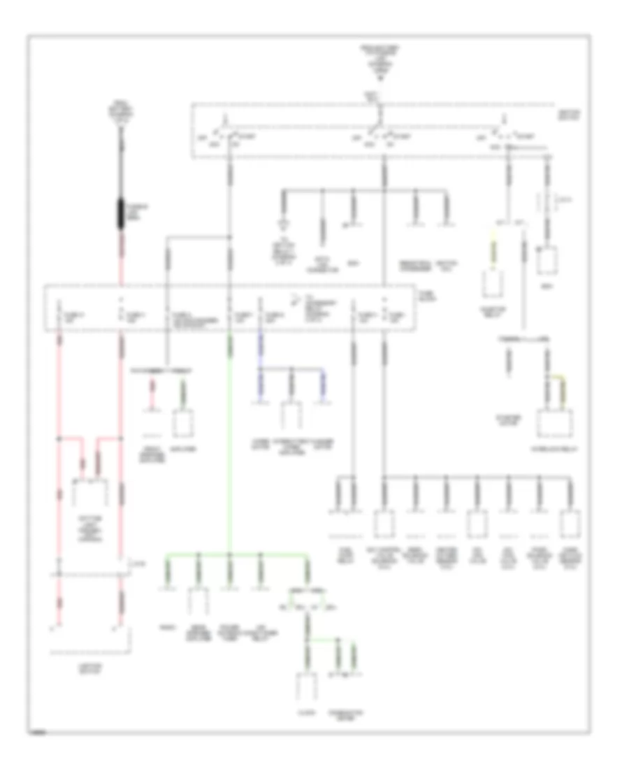 Power Distribution Wiring Diagram 2 of 4 for Nissan Pathfinder LE 1995