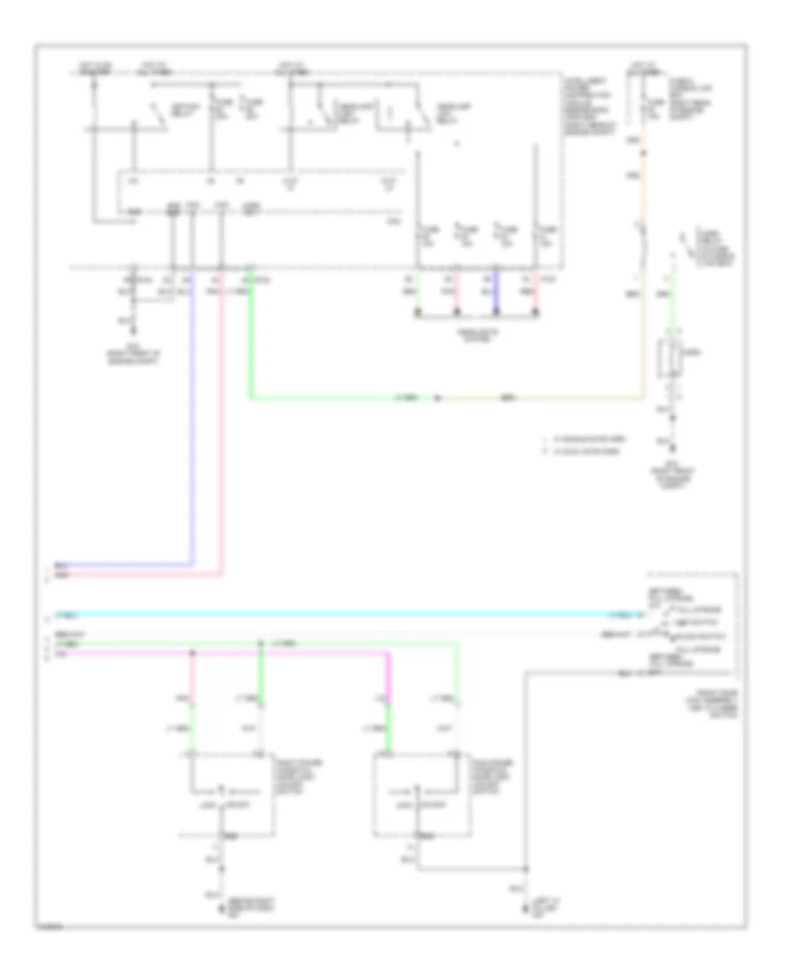 Forced Entry Wiring Diagram (2 of 2) for Nissan Xterra X 2006