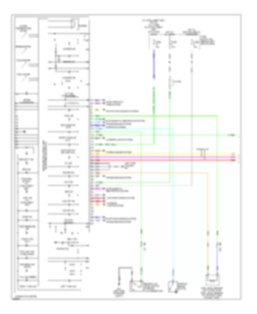 Instrument Cluster Wiring Diagram 1 of 2 for Nissan Sentra SR 2013