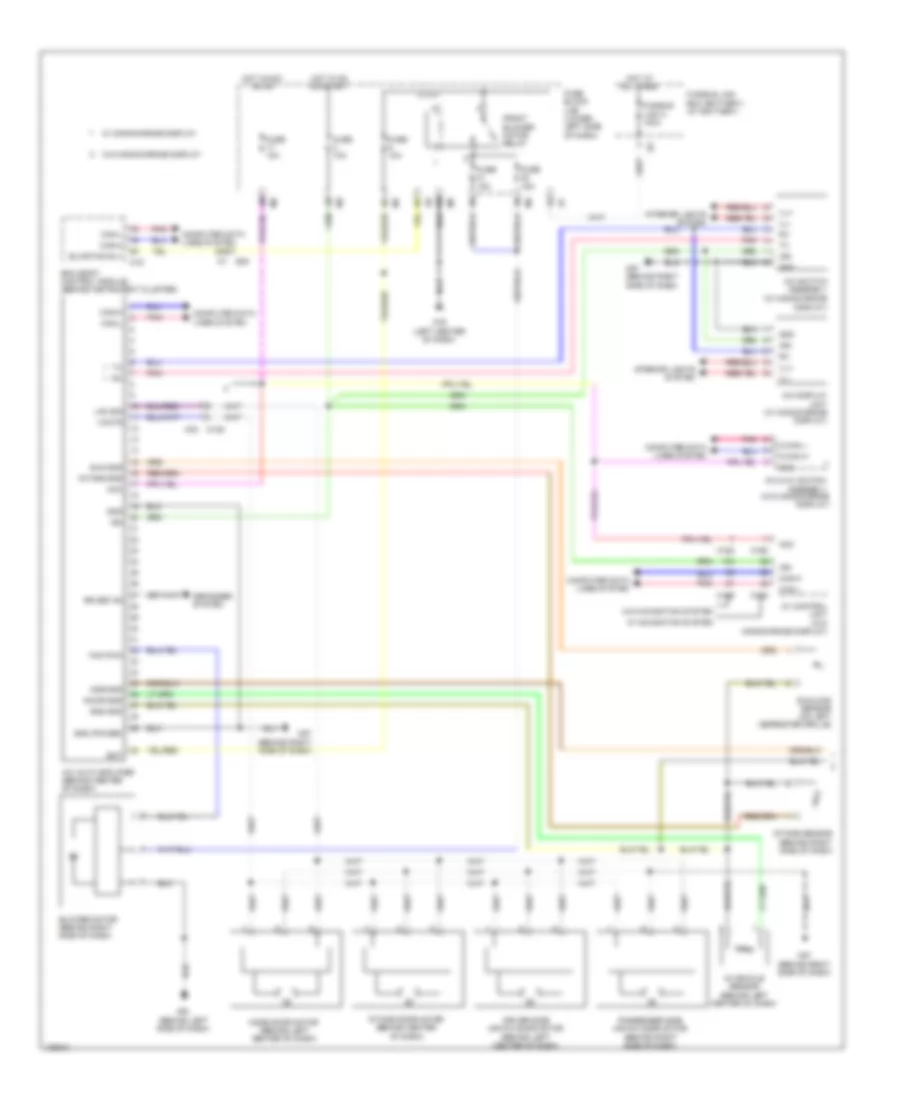 Automatic A C Wiring Diagram 1 of 2 for Nissan Maxima S 2014