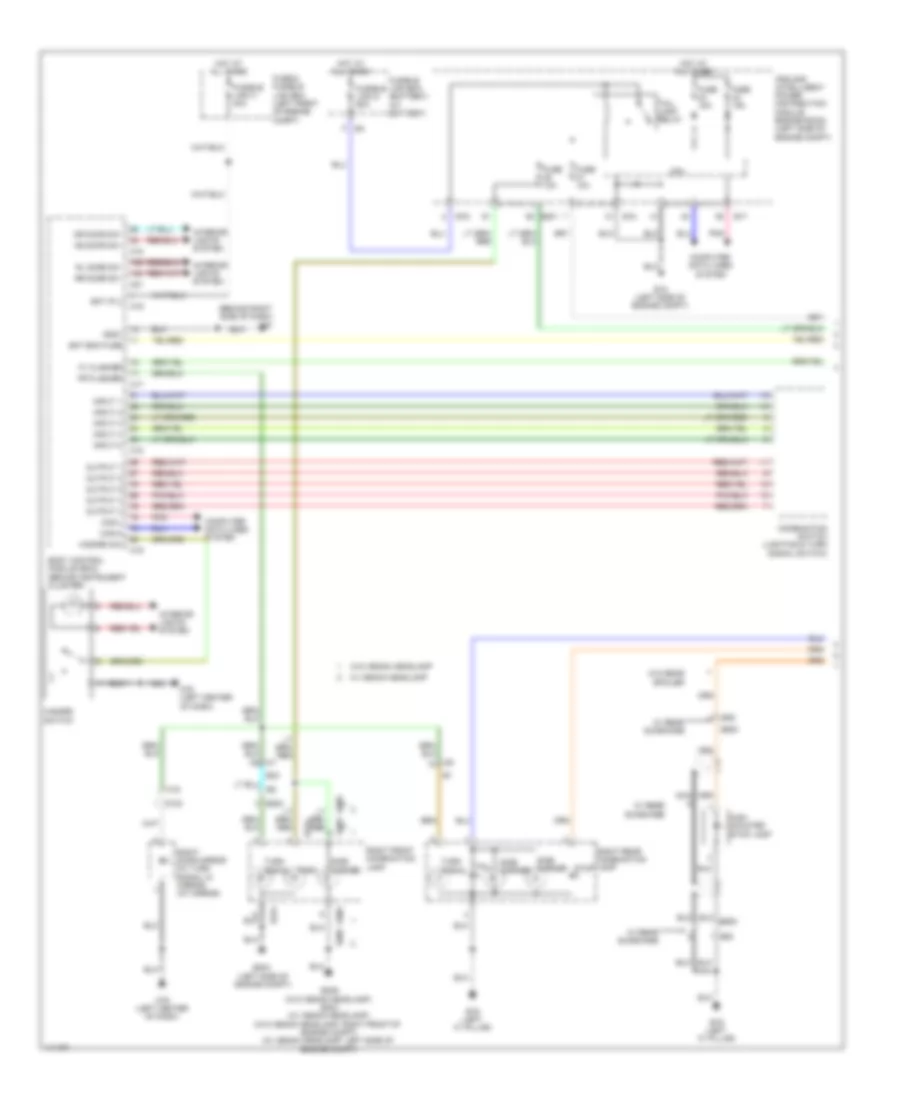 Exterior Lamps Wiring Diagram (1 of 2) for Nissan Maxima S 2014
