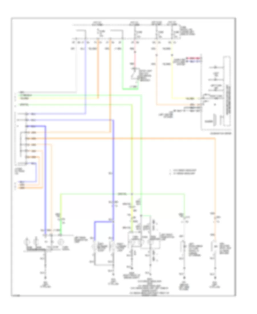 Exterior Lamps Wiring Diagram (2 of 2) for Nissan Maxima S 2014