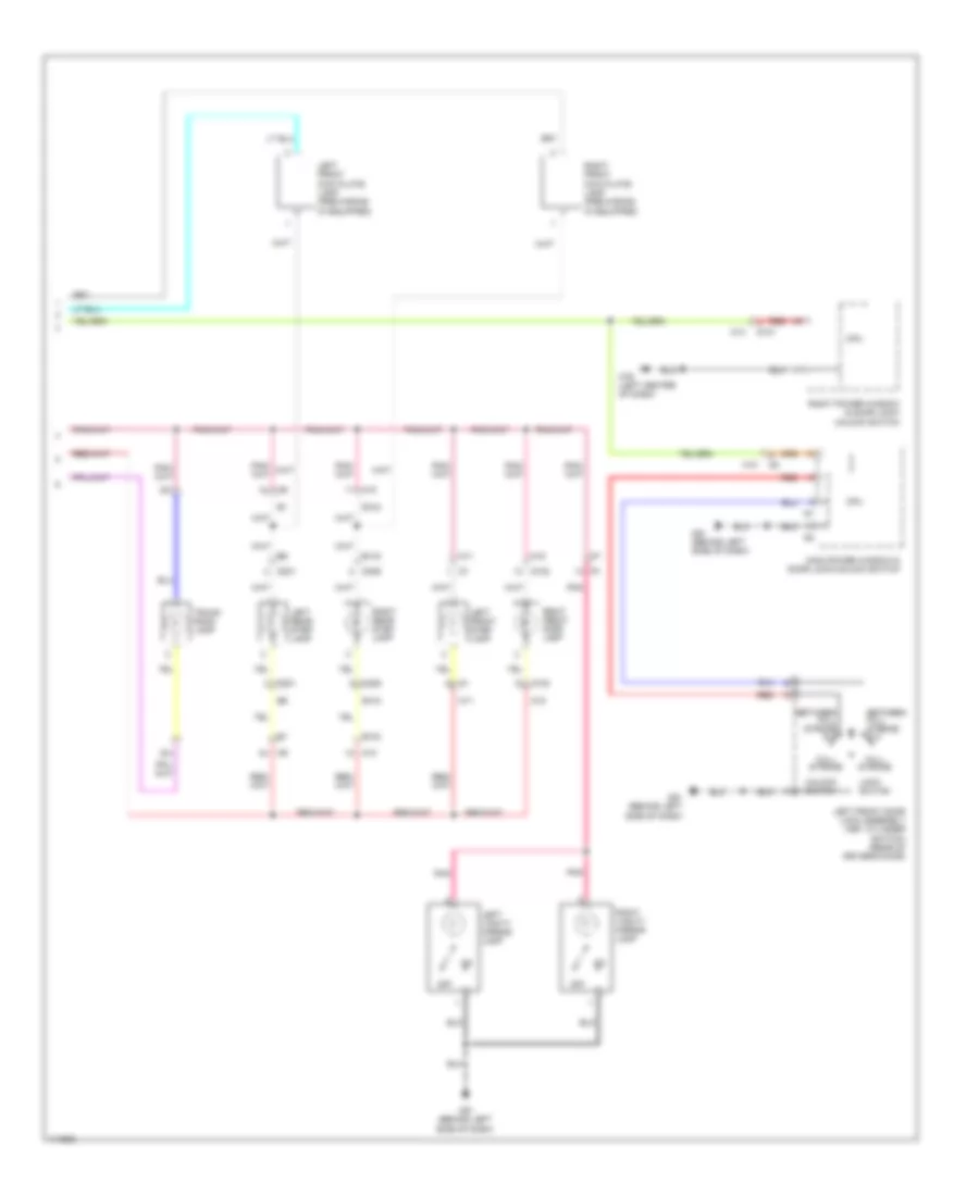 Courtesy Lamps Wiring Diagram (2 of 2) for Nissan Maxima S 2014