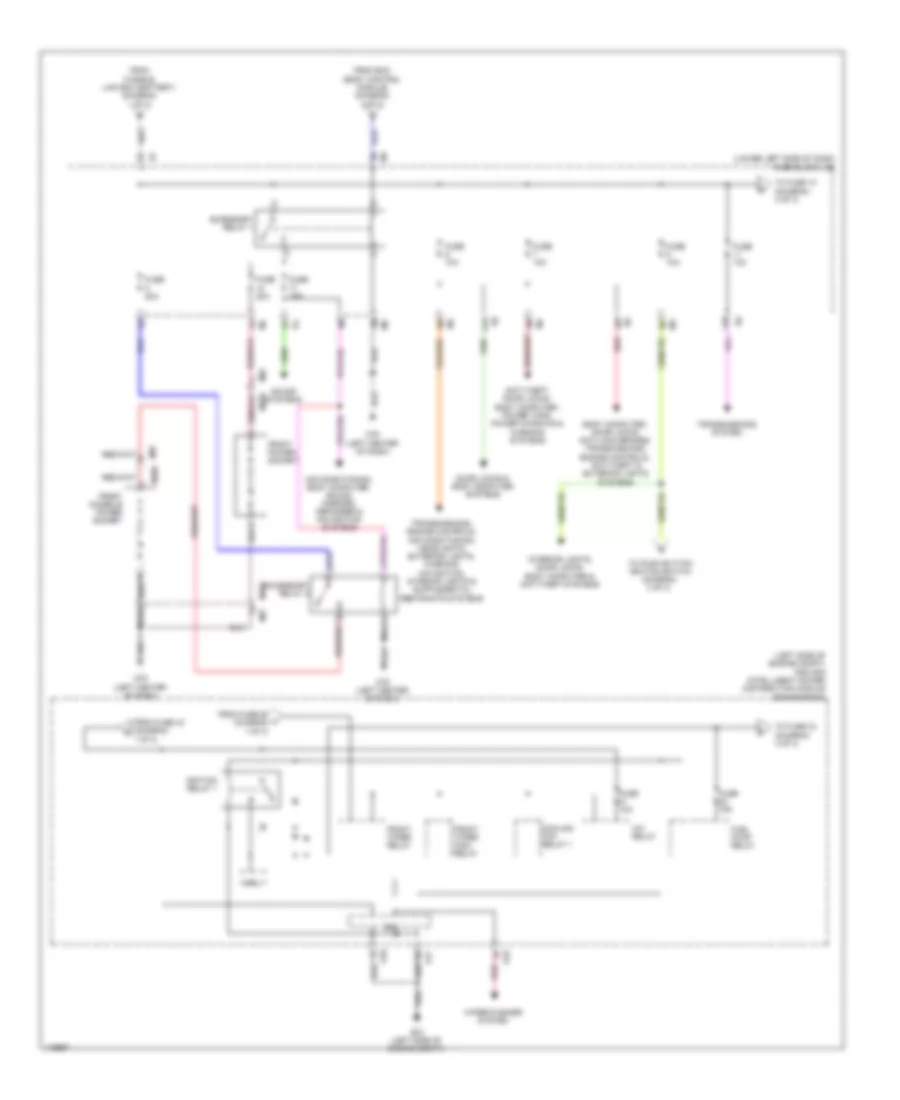 Power Distribution Wiring Diagram 2 of 3 for Nissan Maxima S 2014