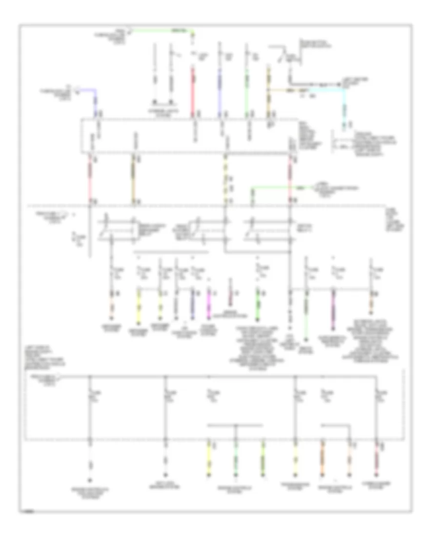 Power Distribution Wiring Diagram (3 of 3) for Nissan Maxima S 2014